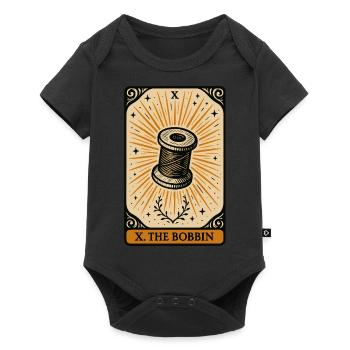 Bobbin of Fate Tarot Sewing - Baby Premium short-sleeve bodysuit - black - Front