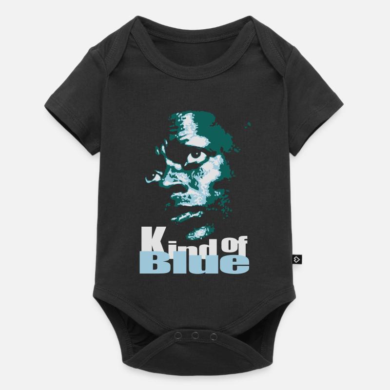 Blauer Jazz Flex - Baby Premium Kurzarmbody - Schwarz