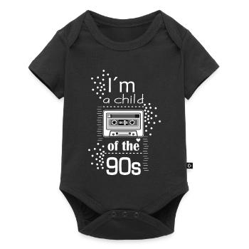 Je suis un enfant des années 90 - cassette - Body à manches courtes Premium Bébé - noir - Devant