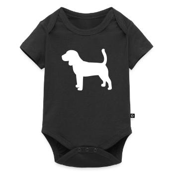 Beagle icon - Baby Premium short-sleeve bodysuit - black - Front