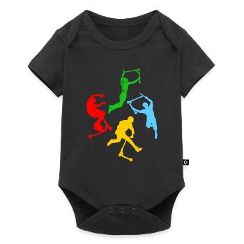 freestyle scooter - Baby Premium short-sleeve bodysuit - black - Front