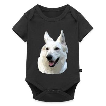 White Shepherd - Baby Premium short-sleeve bodysuit - black - Front