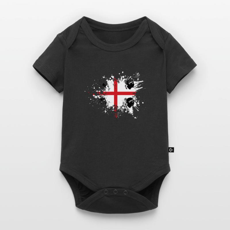 Sardaigne Drapeau Klecks Drapeau sarde Spritzer Body à manches courtes Premium Bébé