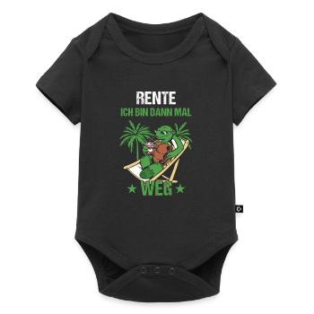 Pensionierung Rente Ich Bin Dann Mal Weg Rente - Baby Premium Kurzarmbody - Schwarz - Vorne