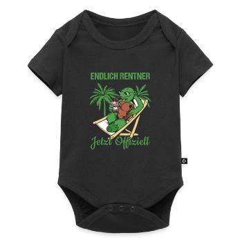 Endlich Rentner Jetzt Offiziell Rente - Baby Premium Kurzarmbody - Schwarz - Vorne