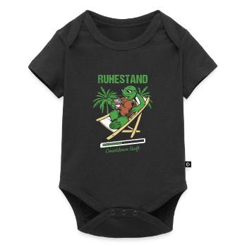 Pensionierung Ruhestand Countdown Läuft Rente - Baby Premium Kurzarmbody - Schwarz - Vorne