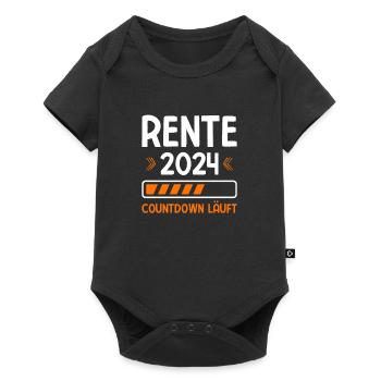Countdown Läuft Rente 2024 - Baby Premium Kurzarmbody - Schwarz - Vorne