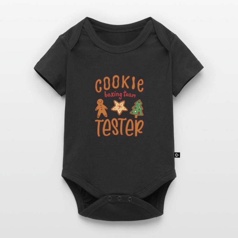Biscuit de cuisson Cookie Testeur d’équipe de cuisson Cookie Body à manches courtes Premium Bébé