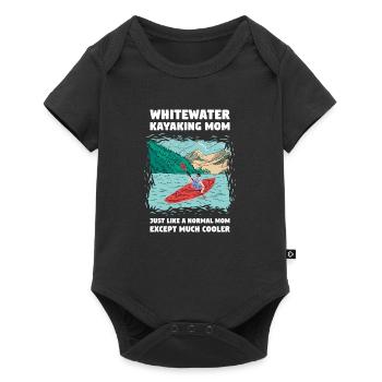 Whitewater Kayaking Mom Like A Normal Mom - Baby Premium short-sleeve bodysuit - black - Front