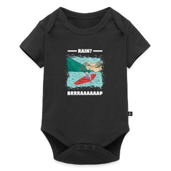 Balk? Brrraaaaaap Whitewater Kayaking - Baby Premium short-sleeve bodysuit - black - Front