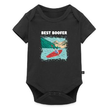 Best Boofer Whitewater Kayaking - Baby Premium short-sleeve bodysuit - black - Front