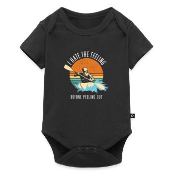 La sensation avant de décoller le kayak en eau vive - Body à manches courtes Premium Bébé - noir - Devant