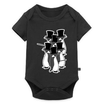 Birds Vintage Penguin Animal Seabird Arctic - Baby Premium short-sleeve bodysuit - black - Front