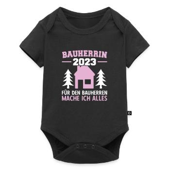 Für Die Bauherrin Mache Ich Alles Bauleiterin 2023 - Baby Premium Kurzarmbody - Schwarz - Vorne