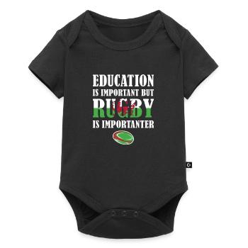 But Rugby Is Importanter Wales Rugby - Baby Premium short-sleeve bodysuit - black - Front