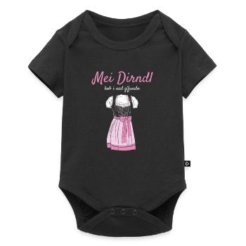 Volksfest chemisier mei dirndl hob i ned g’fundn - Body à manches courtes Premium Bébé - noir - Devant