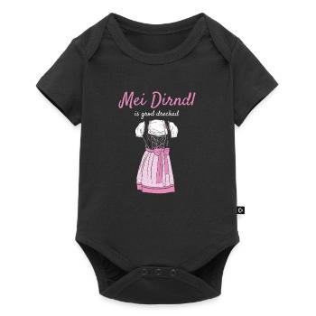 Volksfest mei dirndl is grod deckad dirndl ersatz - Body à manches courtes Premium Bébé - noir - Devant