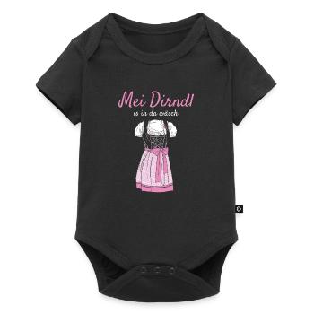 Volksfest Mei Dirndl Is In Da Wäsch Dirndl Ersatz - Baby Premium short-sleeve bodysuit - black - Front