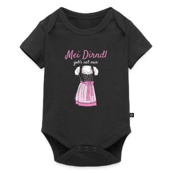 Volksfest Mei Dirndl Gob's Net Mer Dirndl Ersatz - Body à manches courtes Premium Bébé - noir - Devant