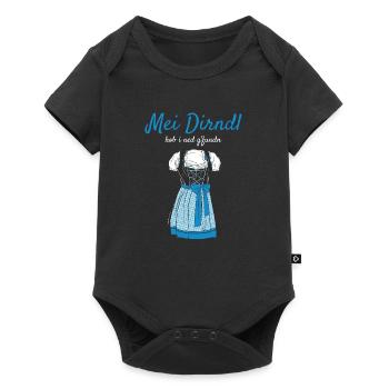 Volksfest Mei Dirndl Hob I Ned G'fundn Dirndl - Baby Premium short-sleeve bodysuit - black - Front