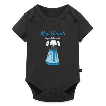 Volksfest mei dirndl is grod deckad dirndl ersatz - Body à manches courtes Premium Bébé - noir - Devant