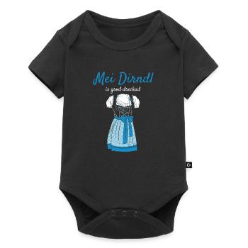 Volksfest mei dirndl is grod deckad dirndl ersatz - Body à manches courtes Premium Bébé - noir - Devant