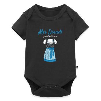 Volksfest mei dirndl fits net mer dirndl replacement - Baby Premium short-sleeve bodysuit - black - Front