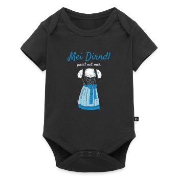 Volksfest mei dirndl fits net mer dirndl remplacement - Body à manches courtes Premium Bébé - noir - Devant