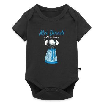 Volksfest Mei Dirndl Gob's Net Mer Dirndl Ersatz - Body à manches courtes Premium Bébé - noir - Devant