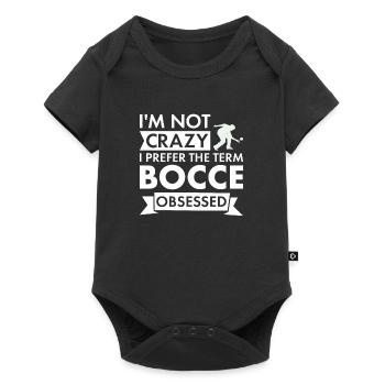 Sport Je ne suis pas fou de pétanque - Body à manches courtes Premium Bébé - noir - Devant
