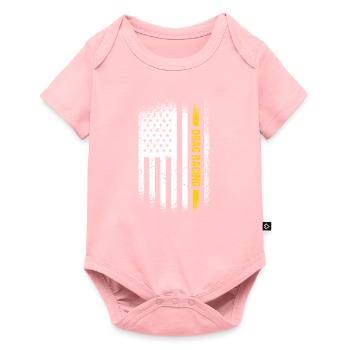 Sport Us Flag Drag Racing - Body à manches courtes Premium Bébé - rose - Devant