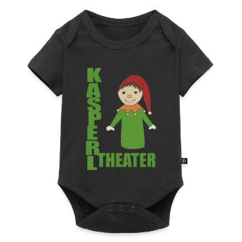 KASPERLTHEATER - Baby Premium Kurzarmbody - Schwarz - Vorne