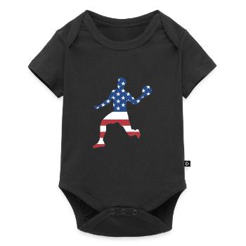 Ballon chasseur Sport Us Flag - Body à manches courtes Premium Bébé - noir - Devant