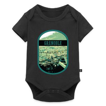 Panoramic Grenoble: Single View Cable Car - Baby Premium short-sleeve bodysuit - black - Front