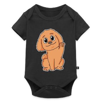 Caniche Chien Race Chien Chiens - Body à manches courtes Premium Bébé - noir - Devant