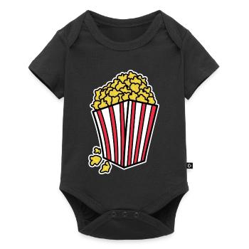 Popcorn Theatre Cinema Movies Streaming Dvd Evening - Baby Premium short-sleeve bodysuit - black - Front
