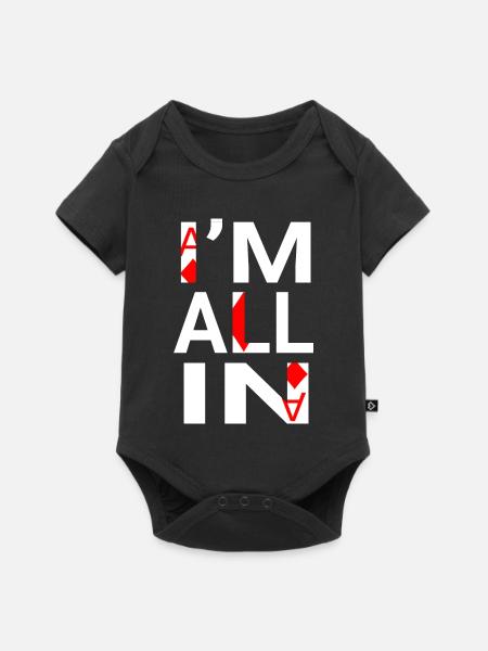 I’m All In (joueur de poker) - Body à manches courtes Premium Bébé - noir