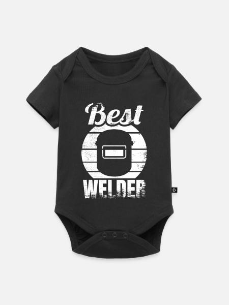 Schweißer - Baby Premium Kurzarmbody - Schwarz