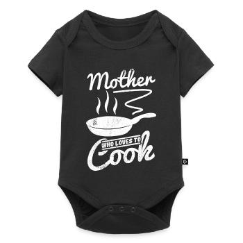 Mother who loves to cook - Baby Premium short-sleeve bodysuit - black - Front