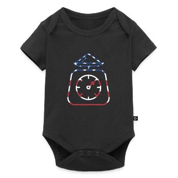 Baker Us Flag Cuisson - Body à manches courtes Premium Bébé - noir - Devant