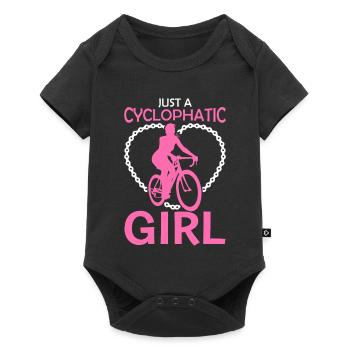 Just a cyclist - Baby Premium short-sleeve bodysuit - black - Front