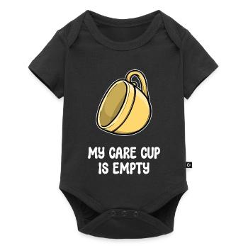 Je ne me soucie pas de l’attitude, de la déclaration drôle - Body à manches courtes Premium Bébé - noir - Devant