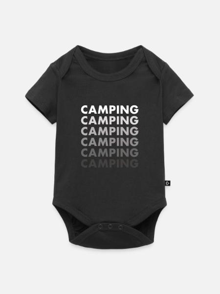 Camper Camping - Baby Premium Kurzarmbody - Schwarz