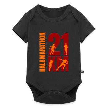 21 KM - Halbmarathon - Baby Premium Kurzarmbody - Schwarz - Vorne