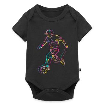 Soccer Player Line Art - Baby Premium short-sleeve bodysuit - black - Front