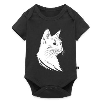 Croquis de chat - Body à manches courtes Premium Bébé - noir - Devant