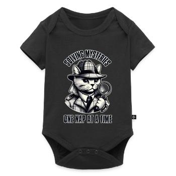 Résoudre des mystères, une sieste à la fois ! - Body à manches courtes Premium Bébé - noir - Devant
