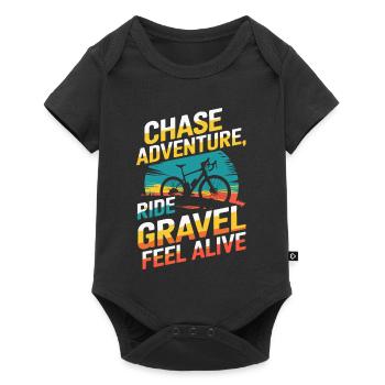 Chase Adventure Ride Gravel Feel Alive - Body à manches courtes Premium Bébé - noir - Devant