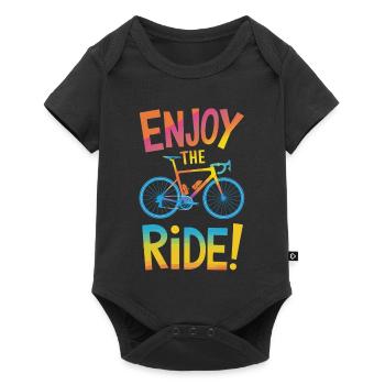 Profitez de la conception du vélo de balade - Body à manches courtes Premium Bébé - noir - Devant