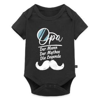 Opa Geschenke Lustig Großvater Geschenkidee Spruch - Baby Premium Kurzarmbody - Schwarz - Vorne